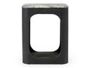Marco - Modern Black & White Granite End Table