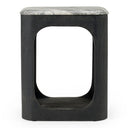 Marco - Modern Black & White Granite End Table