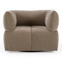 Marisol - Modern Taupe Fabric Swivel Accent Chair