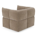 Marisol - Modern Taupe Fabric Swivel Accent Chair