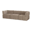 Marisol - Modern Taupe Fabric Swivel Accent Chair