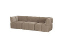 Marisol - Modern Taupe Fabric Sectional Sofa