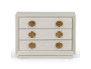 Marjorie - Modern Cream & Brushed Gold Nightstand