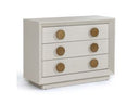 Marjorie - Modern Cream & Brushed Gold Nightstand
