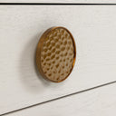 Marjorie - Modern Cream & Brushed Gold Nightstand