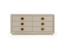 Marjorie - Modern Cream & Brushed Gold Dresser