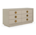 Marjorie - Modern Cream & Brushed Gold Buffet