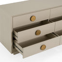 Marjorie - Modern Cream & Brushed Gold Dresser