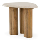 Marlin - Modern Marble + Mango Wood Nesting Table Set