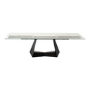 Maroney - Modern Black and Glass Extendable 70.5"/106" Dining Table