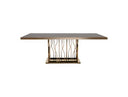 Cartier Modern Black & Rosegold Dining Table