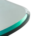 Mason - Modern Glass + Walnut Oval Dining Table, view 6