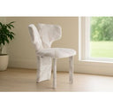 Gentle - Modern Beige Pattern Fabric Accent Chair