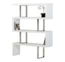 Chelsey- Modern White and Stainless Steel Desk