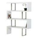 Maze Modern White High Gloss Bookcase