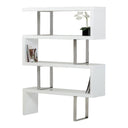 Maze Modern White High Gloss Bookcase