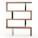 Maze Modern Walnut Bookcase