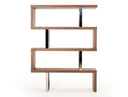 Maze Modern Walnut Bookcase