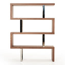 Maze Modern Walnut Bookcase