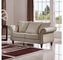 Nadine Transitional Beige Fabric Sofa