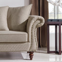 Nadine Transitional Beige Fabric Sofa