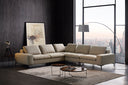 Cascade - Modern Beige Fabric U Shaped Sectional Sofa
