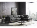 Hickman - Modern Dark Grey Fabric Right Facing Sectional Sofa