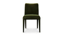 Calla Dining Chair Green Velvet - Set Of Two