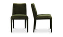 Calla Dining Chair Green Velvet - Set Of Two