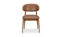 Ellie Dining Chair Brown Leather