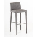Medford Mid-Century Grey Fabric Bar Stool