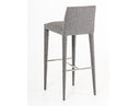 Medford Mid-Century Grey Fabric Bar Stool