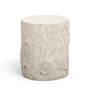 Fawn Driftwood Concrete Indoor/Outdoor Side Table by TOV Furniture, view 2