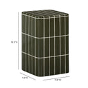 Tatiana Square Concrete Indoor/Outdoor Side Table by TOV Furniture, view 9