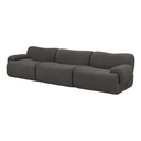 Zenith 116.5" Contract-Grade Upcycled Fabric Modular Sofa
