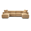 Perry 6-Piece Tan Modular U-Sectional by TOV Furniture