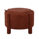 Bellamy Railroad Chenille Storage Stool With Reversible Tray Top by TOV Furniture, view 10