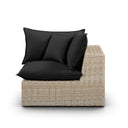 Cali Performance Fabric & Wicker Outdoor Corner Chair by TOV Furniture, view 8