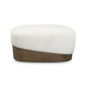 Domina Sugar Off-White Boucle Ottoman