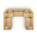 Perry 8-Piece Tan Modular Large U-Sectional by TOV Furniture, view 5