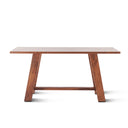 Savannah 75" Gathering Table in Cinnamon Brown