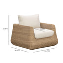 Dana Outdoor Accent Chair by TOV Furniture, view 6