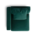 Perry Deep Green Modular Corner Chair by TOV Furniture, view 4
