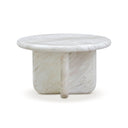 Juju Red Levanto Faux Marble Indoor/Outdoor Round Coffee Table (24"-32") by TOV Furniture, view 6