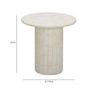 Fafo Beige Indoor/Outdoor Concrete Side Table by TOV Furniture, view 6