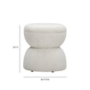 Tomlin Ruched Performance Fabric Game Ottoman