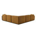 Travie 5-Piece Honey Modular L-Sectional by TOV Furniture, view 3