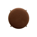 Oodle Bronze Performance Vegan Mohair Light Walnut Counter Stool