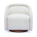 Clarke Cream Performance Boucle Swivel Accent Chair by TOV Furniture, view 2
