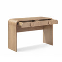 Moonrise 48" Natural Ash 2-Drawer Desk by TOV Furniture, view 3